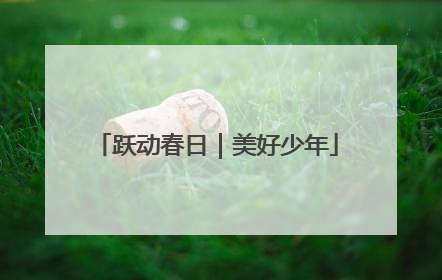 跃动春日｜美好少年