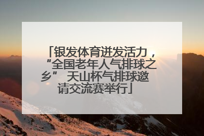 银发体育迸发活力，“全国老年人气排球之乡” 天山杯气排球邀请交流赛举行