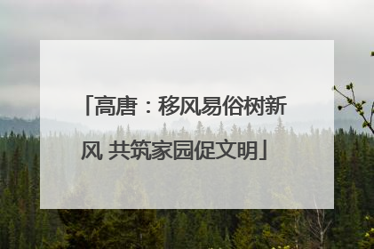 高唐：移风易俗树新风 共筑家园促文明