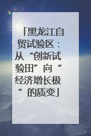 黑龙江自贸试验区：从“创新试验田”向“经济增长极”的质变