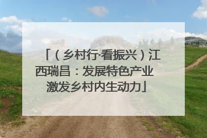 （乡村行·看振兴）江西瑞昌：发展特色产业 激发乡村内生动力