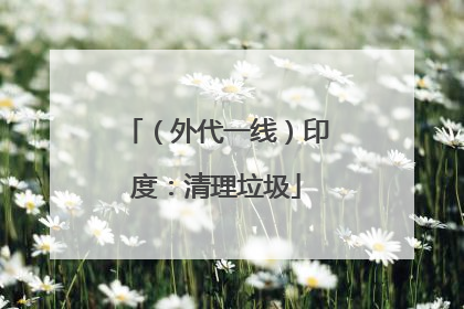 （外代一线）印度：清理垃圾