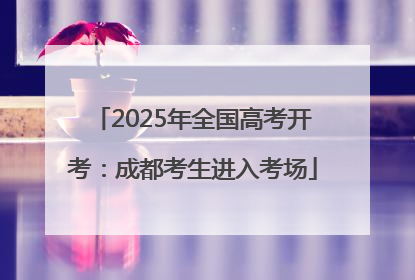 2025年全国高考开考：成都考生进入考场