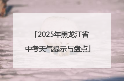 2025年黑龙江省中考天气提示与盘点