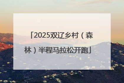 2025双辽乡村（森林）半程马拉松开跑