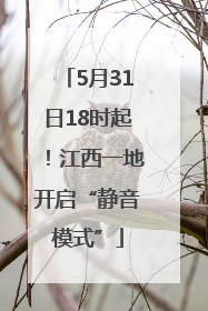 5月31日18时起！江西一地开启“静音模式”