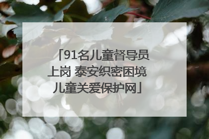 91名儿童督导员上岗 泰安织密困境儿童关爱保护网