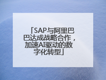 SAP与阿里巴巴达成战略合作，加速AI驱动的数字化转型